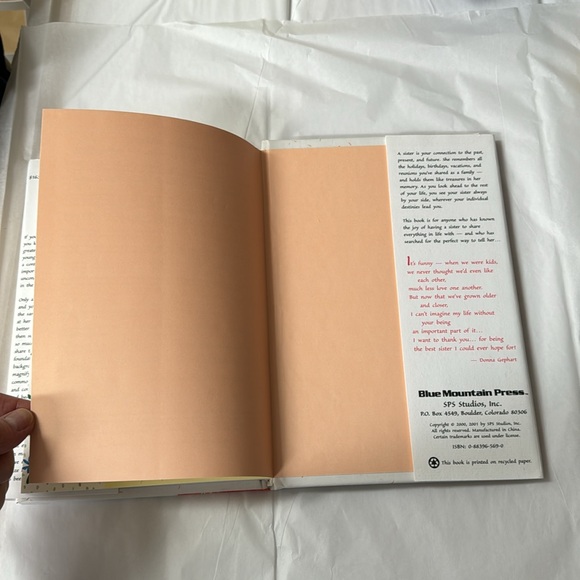 ⛱️2/$5⛱️I'm Glad You Are My Sister: A Blue Mountain Arts Collection hardcover - Picture 9 of 11